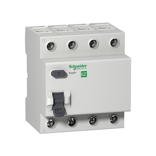 Выключатель дифференциального тока SE EASY9 4P 25А 30мА EZ9R34425-4P фото 1