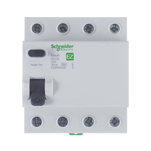 Выключатель дифференциального тока SE EASY9 4P 25А 30мА EZ9R34425-4P фото 2