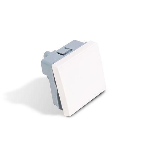 Выключатель одноклавишный Рувинил АДЛ 13-904 45х45 мм белый фото 1