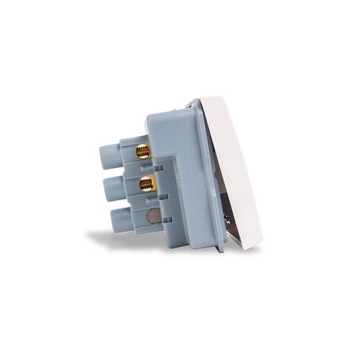 Выключатель одноклавишный Рувинил АДЛ 13-904 45х45 мм белый фото 3