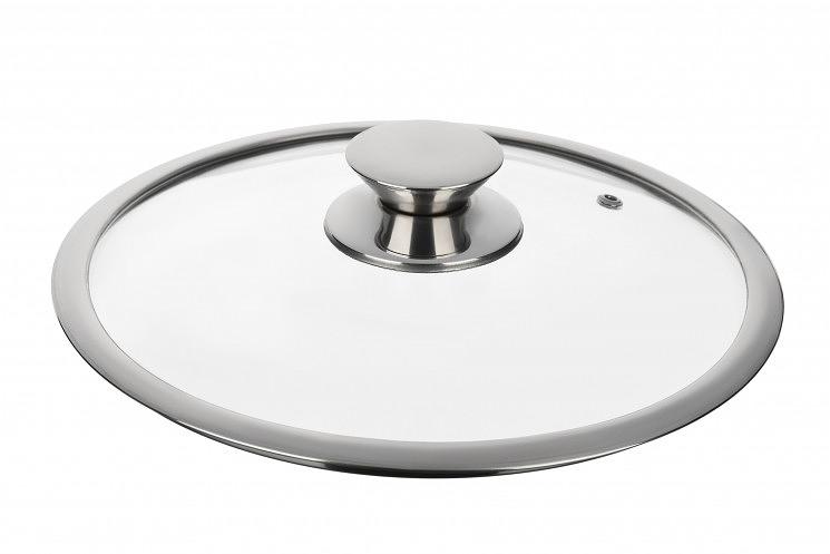 Крышка Ardesto Gemini Lazio 24 см стекло и нержавеющая сталь AR1924L фото 1