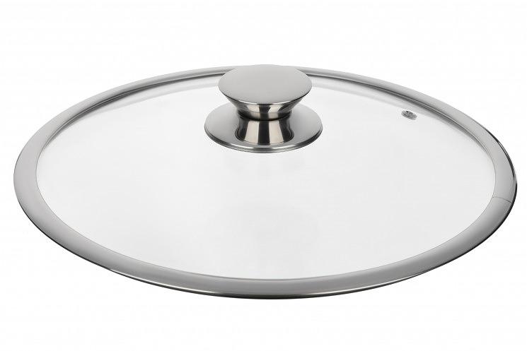 Крышка Ardesto Gemini Lazio 28 см стекло и нержавеющая сталь AR1928L фото 1