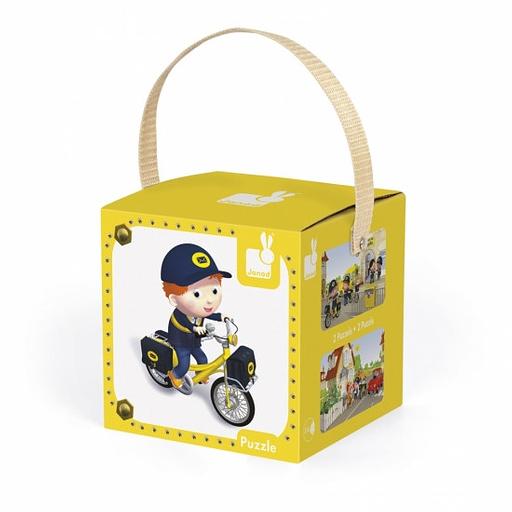 Набор из 2 пазлов Janod Велосипед Метта J02766 фото 1