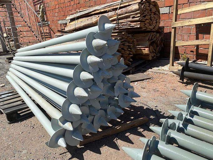 Винтовая свая СВС 108х4,0х4500мм фото 1
