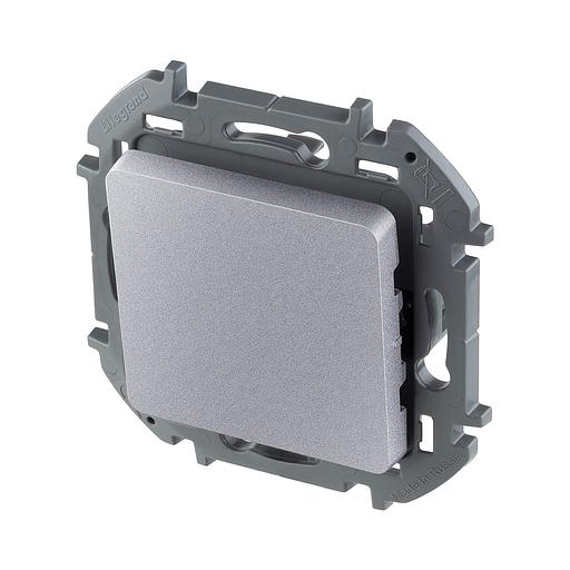 Переключатель одноклавишный Legrand 673652 Inspiria с/у алюминий 673652 фото 1