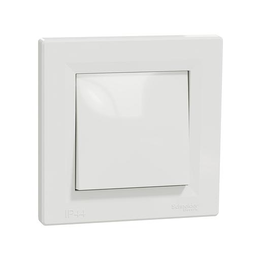 Переключатель одноклавишный SE EPH0400421 Asfora 10AX IP44 сборе быстрозажим. клеммы белый EPH0400421 фото 1