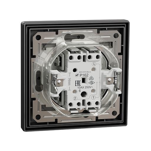 Переключатель одноклавишный SE EPH0400471 Asfora 10AX IP44 в сборе антрацит EPH0400471 фото 3