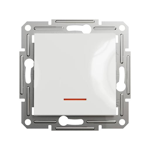 Переключатель одноклавишный SE EPH1570121 Asfora 10AX механизм с подсветкой белый EPH1570121 фото 2