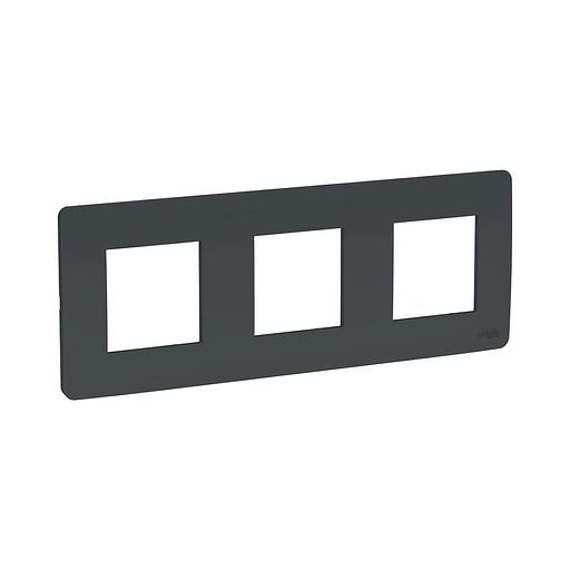 Рамка SE NU200654 Unica New 3 постовая антрацит NU200654 фото 1