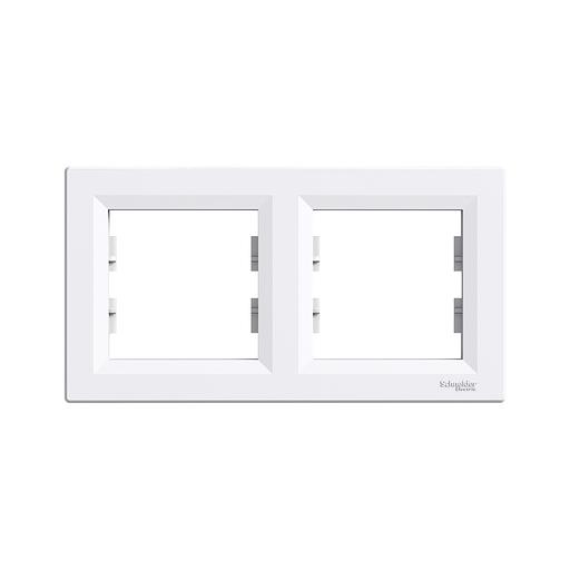Рамка горизонтальная SE EPH5800221 Asfora 2 постовая белый EPH5800221 фото 1
