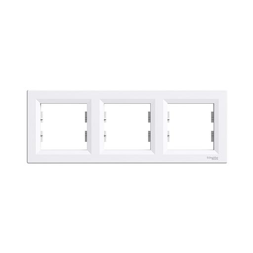 Рамка горизонтальная SE EPH5800321 Asfora 3 постовая белый EPH5800321 фото 1