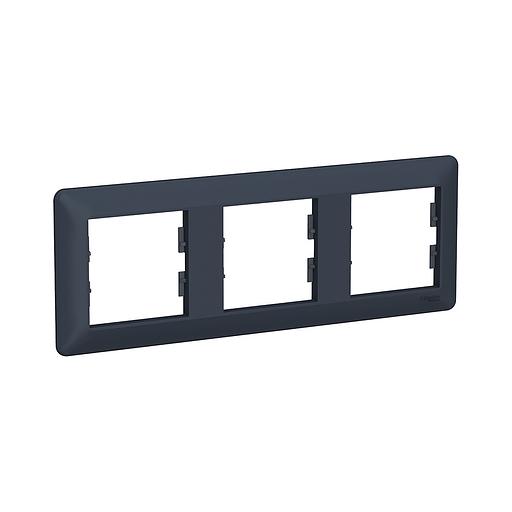 Рамка горизонтальная SE EPH5805371 Asfora EM 3 постовая антрацит EPH5805371 фото 1