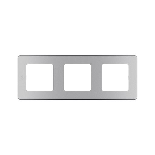 Рамка декоративная универсальная Legrand 673952 Inspiria 3 поста алюминий 673952 фото 1
