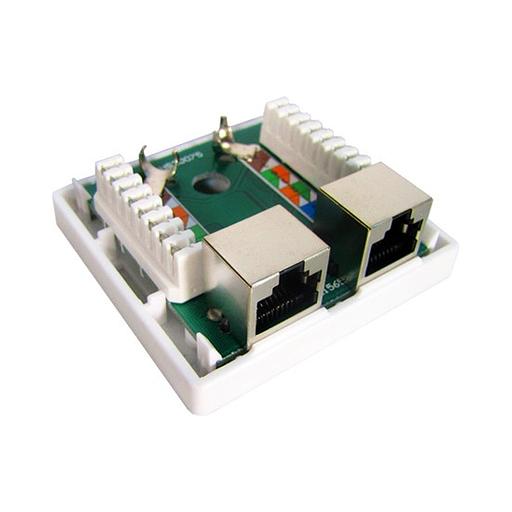 Розетка Настенная телекоммуникационная 2 Модуля SHIP A184-2 A184-2 фото 2