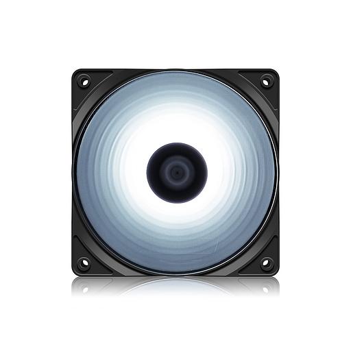 Кулер для компьютерного корпуса Deepcool RF 120W 120мм White LED Чёрный фото 1