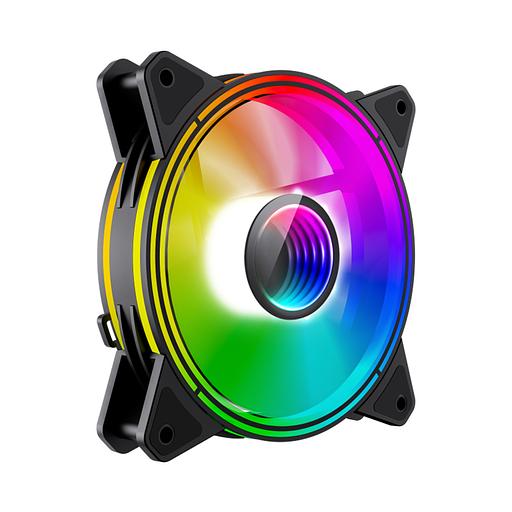 Кулер для компьютерного корпуса Gamemax FN 12Rainbow Q Infinity 14050101221 Чёрный фото 1