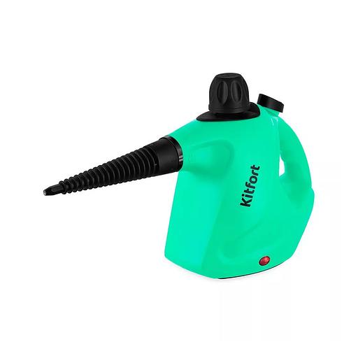 Пароочиститель Kitfort КТ-9138-2 черно-зеленый фото 1