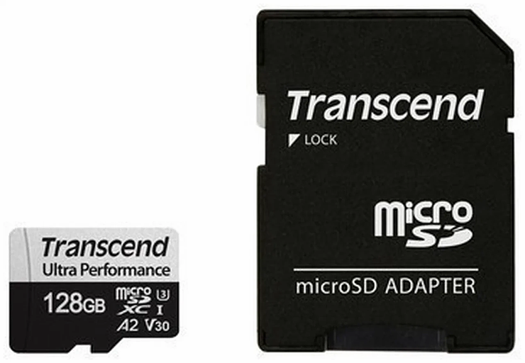 Карта памяти MicroSD 128GB Class 10 U3 Transcend TS128GUSD340S фото 1