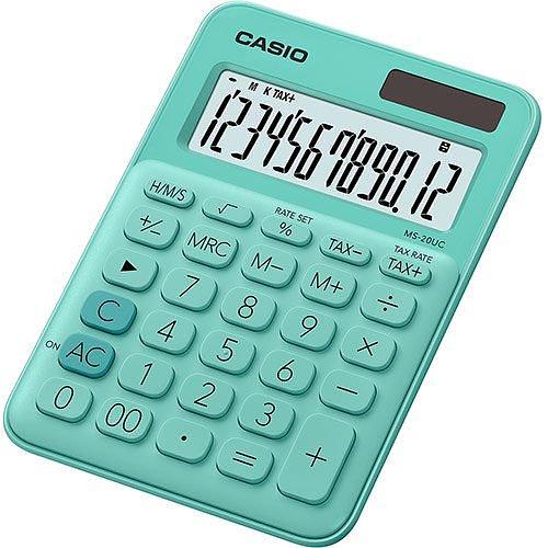 Калькулятор настольный CASIO MS-20UC-GN-W-EC фото 1