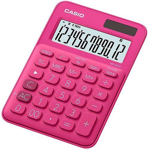 Калькулятор настольный CASIO MS-20UC-RD-W-EC фото 1