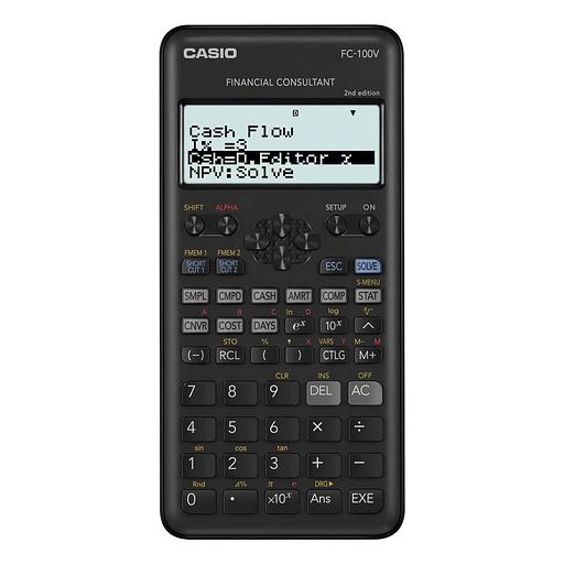 Калькулятор финансовый CASIO FC-100V-2-W-ET фото 1