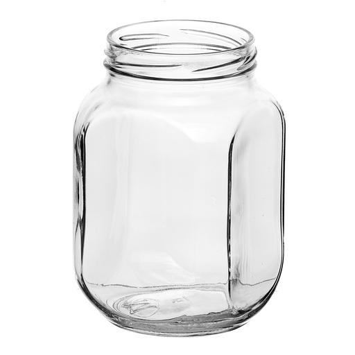 Банка стеклянная ТО-82 «Глория» кубик 0,9 л опт фото 1
