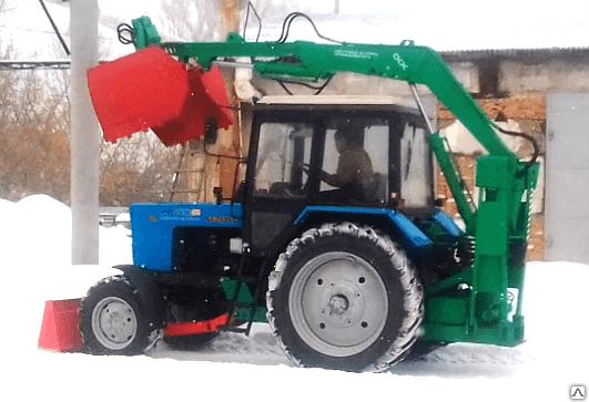 Погрузчик-экскаватор ПЭ-Ф-1БМ (отвал, грейфер) МТЗ 82.1; 1221 фото 4