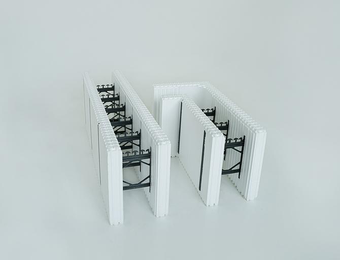 Несъемная опалубка угловой блок 813/400х400х290 БВЭСС опт фото 1