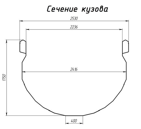Полуприцеп самосвальный Тонар sh4-38 (95234) 2022г.в. фото 2