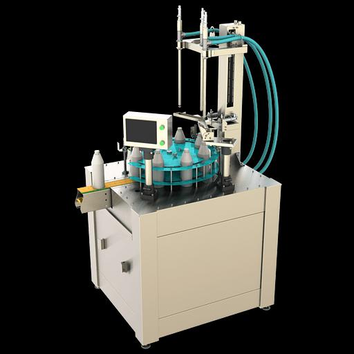 Автомат розлива жидкостей в тару 0,1 – 2,0 л АР-400В-МГ (карусельный, весовой) фото 1