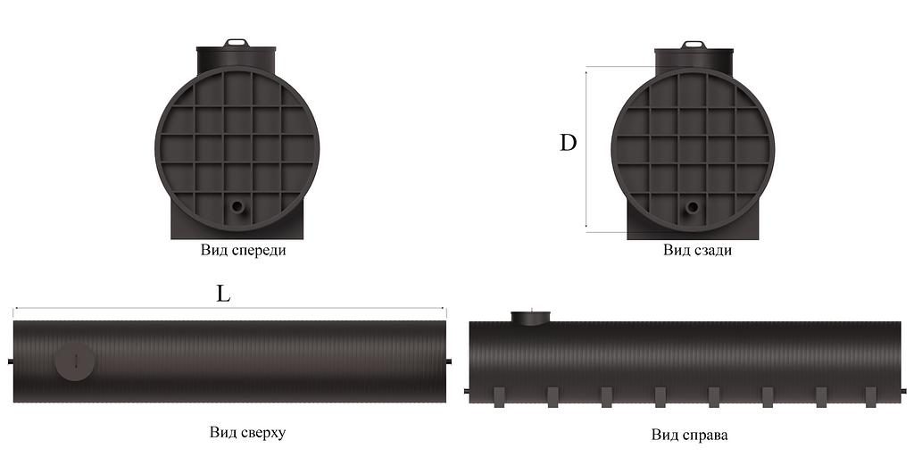 Пластиковые наземные емкости вертикального или горизонтального типа фото 6