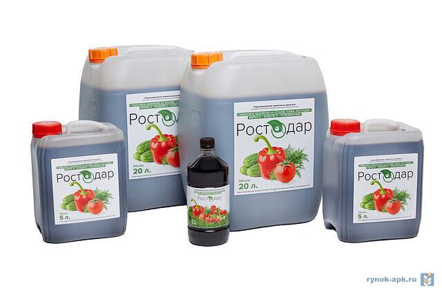 Органо-минеральное удобрение «Ростодар» канистра 5 л опт фото 2