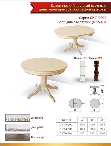 Классический круглый стол фото 1