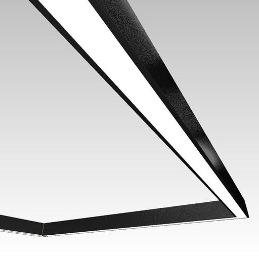 Подвесной светодиодный светильник квадрат фото 6