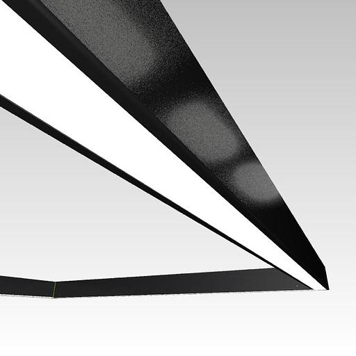 Подвесной светодиодный светильник квадрат фото 7