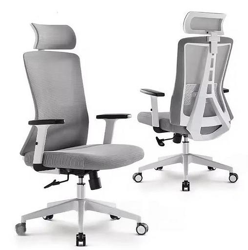 Кресло офисное, современный стиль (белый с серым), под заказ фото 1