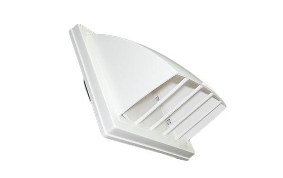 Выход стенной с обратным клапаном и фланцем КФВ - 1515К12.5ФВ - 125 мм - 150х150 фото 1