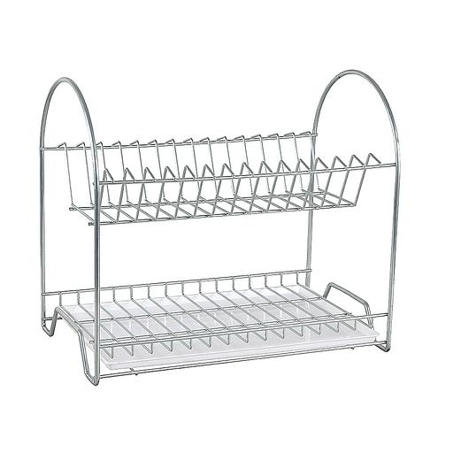 RUS-285009 Zn Сушилка для посуды настольная с поддоном фото 1