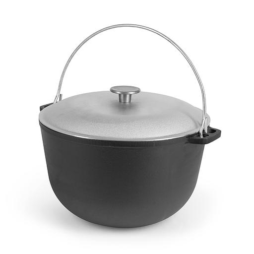 1508-6 Казан 8 л, чугунный, с крышкой 28 см фото 1