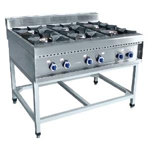 Плита газовая Abat ПГК-69П арт.21000802167 без духовки 6 конфорочная 900 серии фото 1