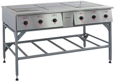 Плита ПЭ-0.72Н ТЭН-сталь. 6-ти конфорочная без жарочного шкафа фото 1