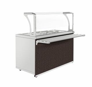 Мармит вторых блюд Luxstahl МВП (С)-1500 паровой (Цвет фасада 3354PR Венге Цаво) фото 6