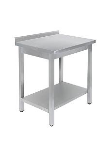 Стол универсальный Luxstahl СПУ-8/6 со сплошной полкой нерж фото 4