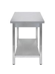 Стол универсальный Luxstahl СПУ-8/6 со сплошной полкой нерж фото 6