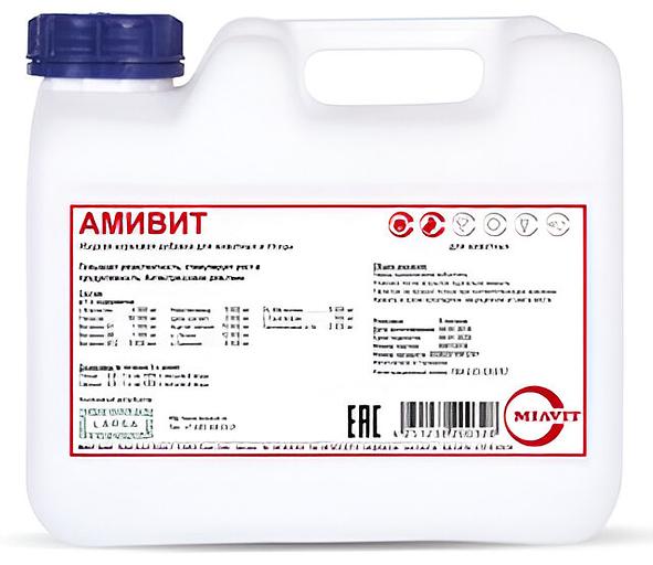 Витаминно-минеральный комплекс для животных Амивит 5 л ОПТ фото 1