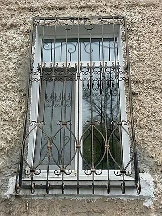 Решетка оконная Metall Expert кованая, код Р-1 фото 1