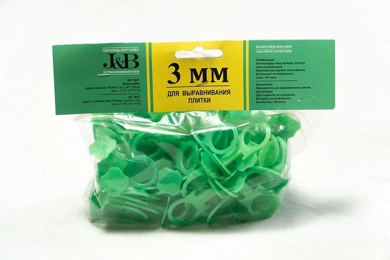 Система выравнивания плитки J&B Зажим Кольцо 3 мм, 100 шт фото 1