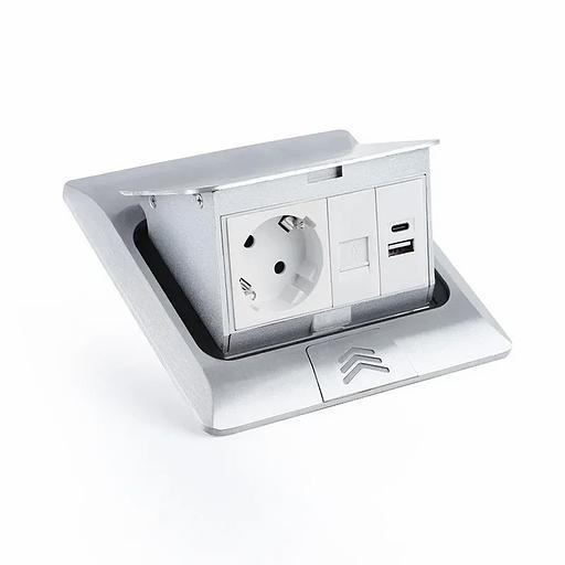 Универсальный лючок STF-4M-S на 4 модуля ОПТ фото 2