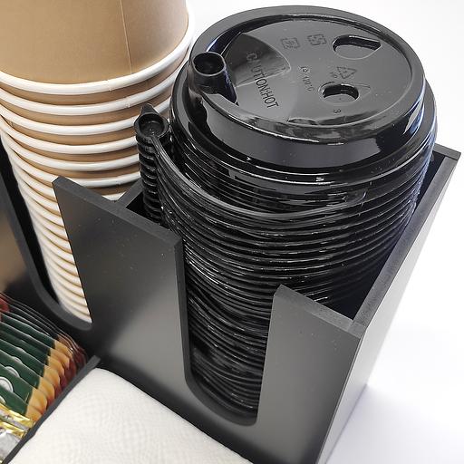 Органайзер №4 для стаканчиков, салфеток, мешалок и пакетированного сахара фото 4