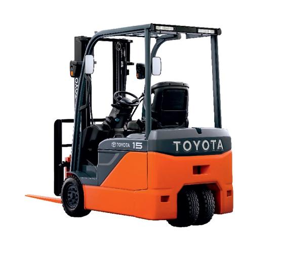 Электропогрузчик Toyota 8FBE15 вилочный трехколесный фото 2